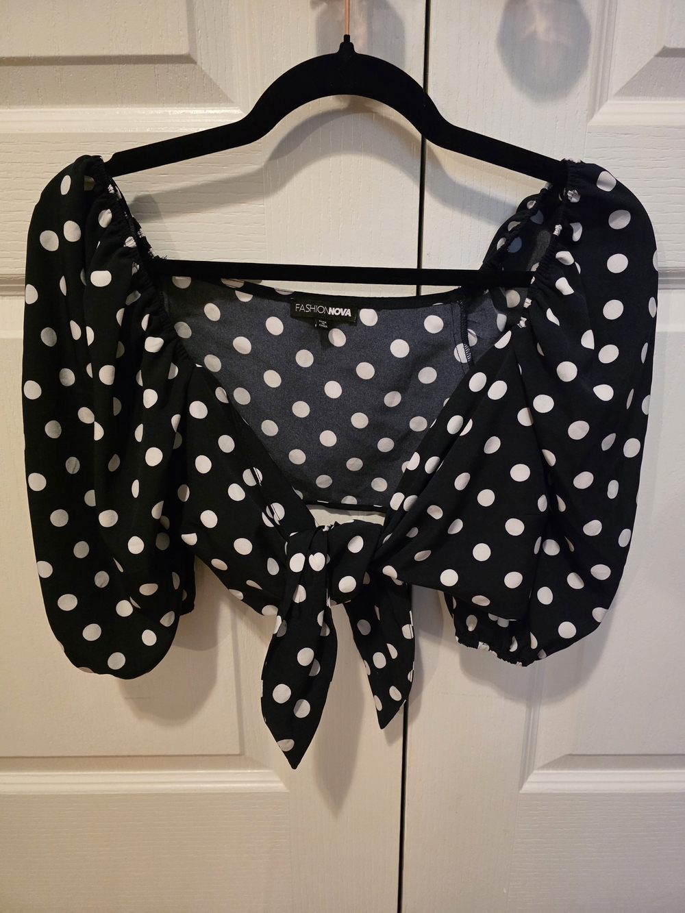 Navy Polka Dot Short Set - Picture 5 of 7